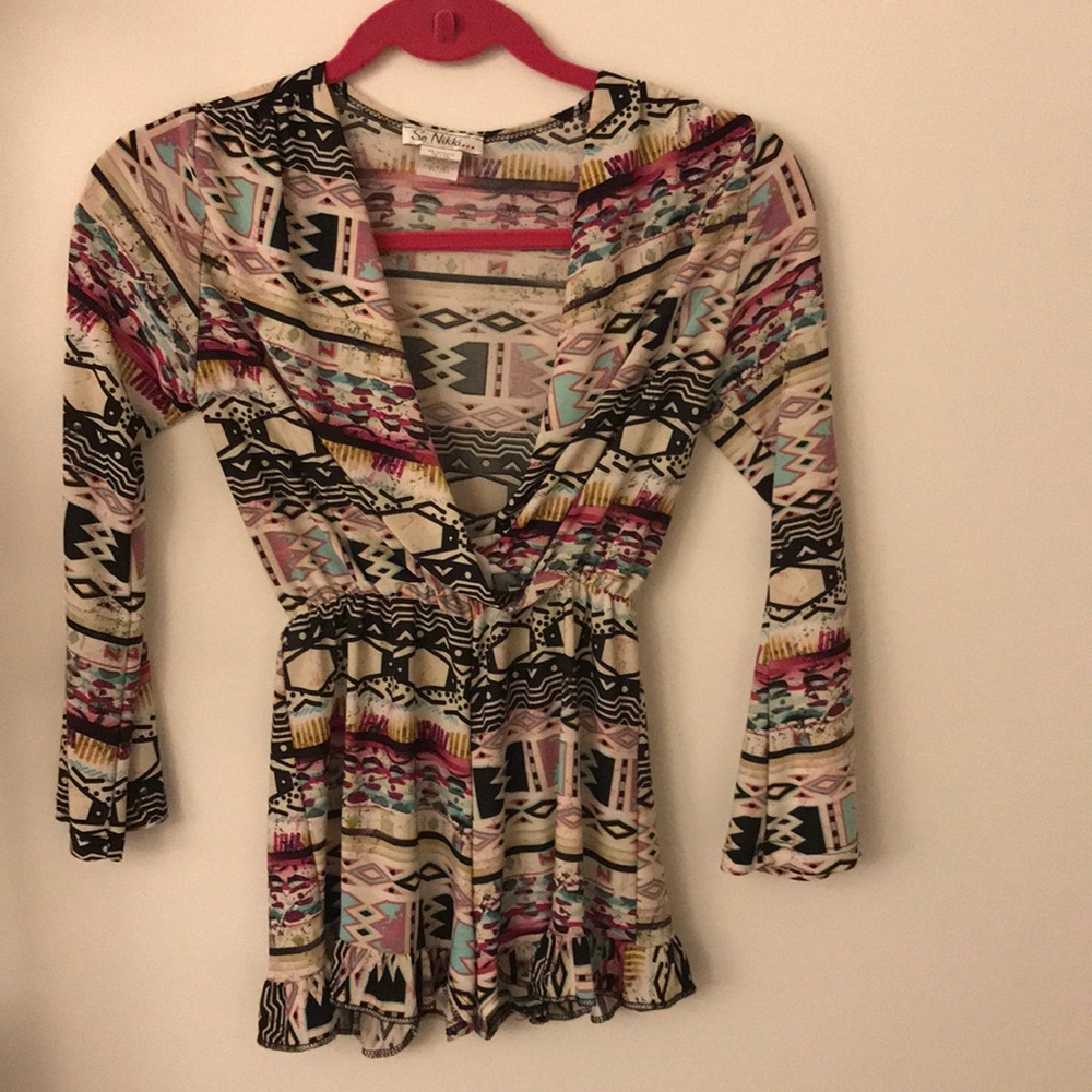 Tribal Print Girls Romper